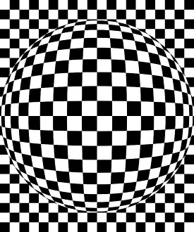 Board Game Strategy Drucke: Checkerboard pattern