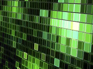 Virtual Reality Concept Drucke: Checkered technology background - abstract computer-generated image