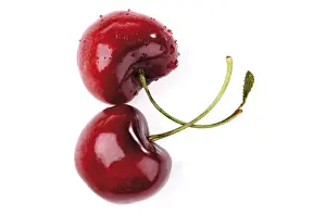 Red Cherry Drucke: Two cherries