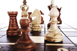 Studio Shot Of Chess Figures Drucke: Chess