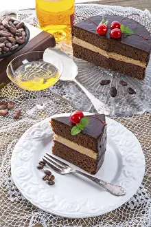Baked Goods Images Drucke: Chocolate cake