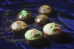 Selective Focus Food Photos Drucke: Chocolate muffins