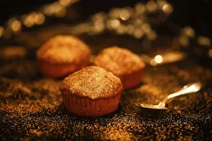 Studio Still Life Cuisine Drucke: Chocolate muffins