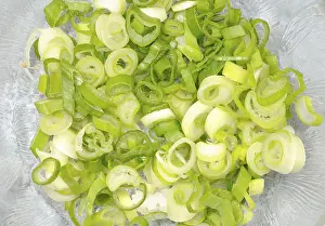 Common Onion Varieties Drucke: Chopped spring onions