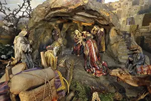 Krippe Drucke: Weihnachtsbett