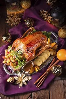 Roast Goose Recipe Drucke: Christmas goose dinner