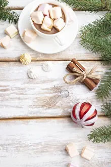 Xmas Decoration Inspiration Drucke: Christmas or New Year frame composition