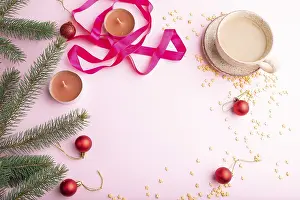 New Year Celebration Image Drucke: Christmas or New Year frame composition