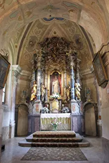Deserted Church Interior Drucke: Church