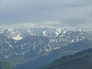 Central Europe Mountainscape Drucke: Churfirsten, Churfirst, mountain