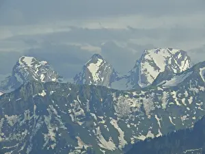 Central European Alpine Landscapes Drucke: Churfirsten, Churfirst, mountain
