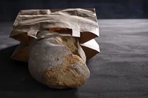 Ciabatta Bread Drucke: Ciabatta Bread in Paper Bag