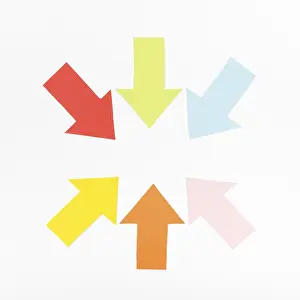 Geometric Shapes Drucke: Circle formed arrows