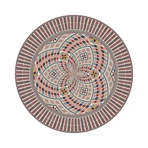 Classic Palestinian Style Image Drucke: Circular pattern in traditional Palestinian style