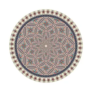 Islamic Geometric Pattern Drucke: Circular pattern in traditional Palestinian style