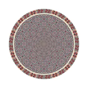 Islamic Geometric Pattern Drucke: Circular pattern in traditional Palestinian style