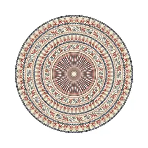 Islamic Ornamentation Drucke: Circular pattern in traditional Palestinian style