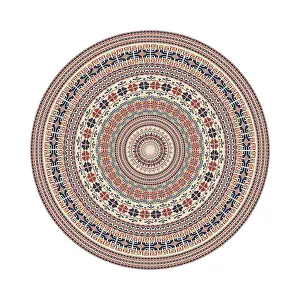 Classic Palestinian Style Image Drucke: Circular pattern in traditional Palestinian style