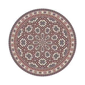Classic Palestinian Style Image Drucke: Circular pattern in traditional Palestinian style