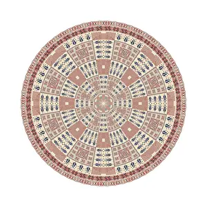 Islamic Geometric Pattern Drucke: Circular pattern in traditional Palestinian style