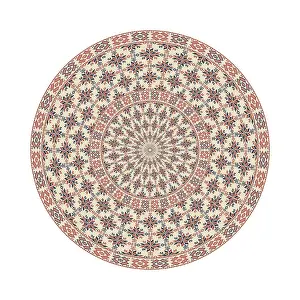 Classic Palestinian Style Image Drucke: Circular pattern in traditional Palestinian style