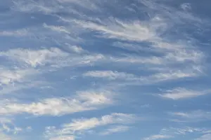 Southern Germany Weather Drucke: Cirrus clouds, feather clouds, ice clouds