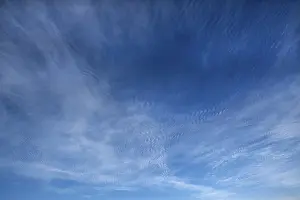 Central Europe Weather Drucke: Cirrus clouds, Germany