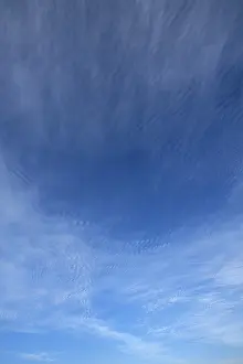Central Europe Weather Drucke: Cirrus clouds, Germany