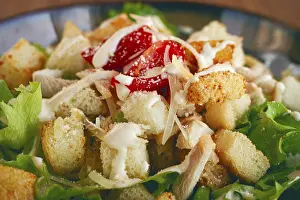 Classic Caesar Salad Drucke: Classic Caesar salad, close-up