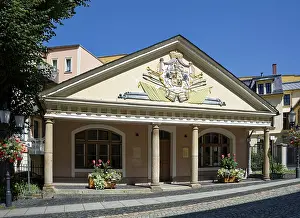 Central European Cityscape Drucke: Classical Greiz main guardhouse