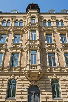 Blue Sky Architecture Europe Drucke: Classicist facade, community centre