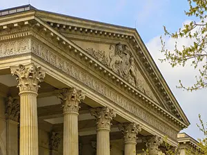 German State Capital Architecture Drucke: Classicist facade Landtag