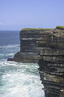 Downpatrick Head Ireland Drucke: Cliff coast at Downpatrick Head