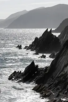 Dingle Peninsula Coast Drucke: Cliffs, Slea Head, Dingle peninsula