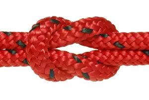 Teamwork And Collaboration Drucke: Two climbing ropes are entwinded