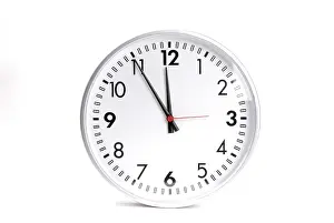Time Pressure Symbol Drucke: Clock is on 5 before 12