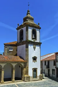 Historic Clock Tower Europe Drucke: Clock tower on the central square of the Republic