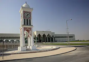Qatar Cityscape Drucke: Clock Tower Squara, Doha, Qatar, Qatar