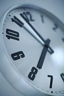 Studio Shot Of A Clock Drucke: Clockface