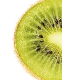 Kiwi Fruit Close Up Drucke: Close up on Kiwi fruit