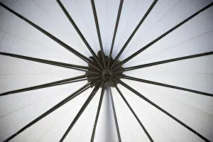 Deserted Rainy Scene Drucke: Close Up on an Umbrella