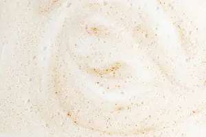 Artistic Food Still Life Drucke: Close-up view of a coffee foam surface
