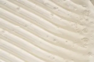 Skin Care Products Drucke: A close-up view of a cosmetic gel texture featuring smooth patterns and tiny bubbles