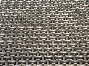 Minimalist Decorative Item Drucke: Close-up view of a detailed geometric wall pattern