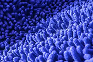 Handicraft Detail Drucke: Close up view at the surface of the fabric