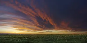 Flight In Cloudy Sky Drucke: Cloud front approaching