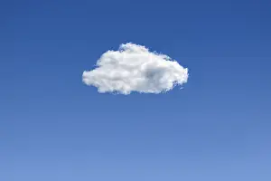 Fine Weather Photography Drucke: Cloud in a blue sky
