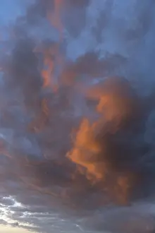 Cloudy European Landscape Drucke: Cloud in the evening light, Bavaria, Germany