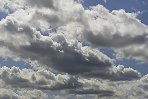 Cloud Formation Germany Drucke: Cloud formation, blue sky with cumulus clouds