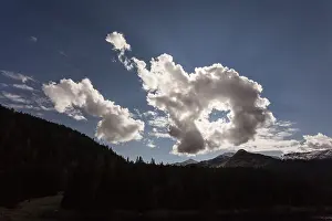 Tyrol Landscape Photography Drucke: Cloud formation, behind it the sun